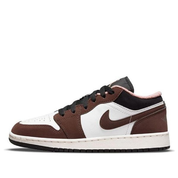 Nike Air Jordan 1 Low Tops Se Gs Retro Basketball Shoes Herre Lyse Brune