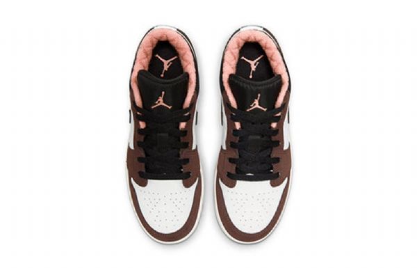 Nike Air Jordan 1 Low Tops Se Gs Retro Basketball Shoes Herre Lyse Brune