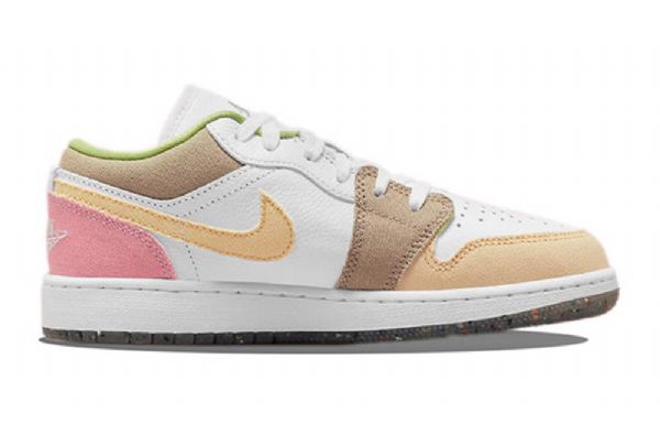 Nike Air Jordan 1 Low Tops Se Gs Retro Basketball Shoes Herre Multicolor