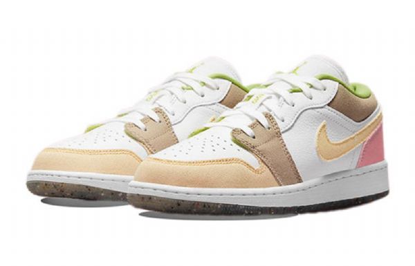 Nike Air Jordan 1 Low Tops Se Gs Retro Basketball Shoes Herre Multicolor