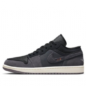 Nike Air Jordan 1 Low Tops Se Inside Retro Basketball Shoes Herre Svarte