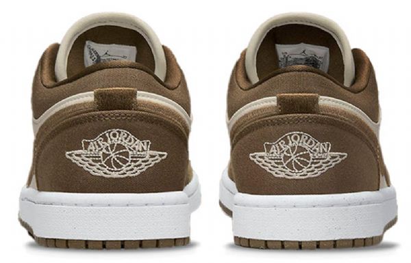 Nike Air Jordan 1 Low Tops Se Marathon Running Shoes / Sneakers Dame Lyse Olivengrønne