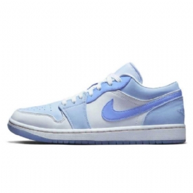 Nike Air Jordan 1 Low Tops Se Mighty Swooshers Sko Dame Blå