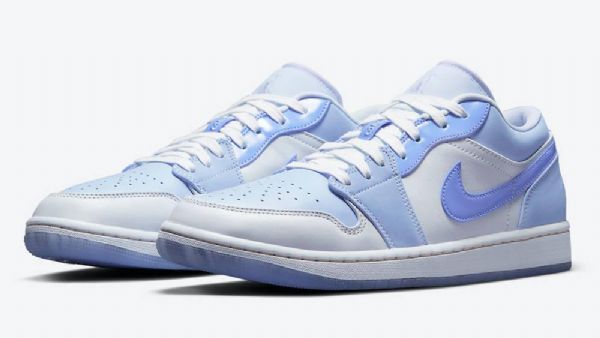 Nike Air Jordan 1 Low Tops Se Mighty Swooshers Sko Dame Blå