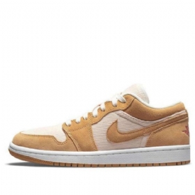 Nike Air Jordan 1 Low Tops Se Retro Basketball Shoes Dame Brune
