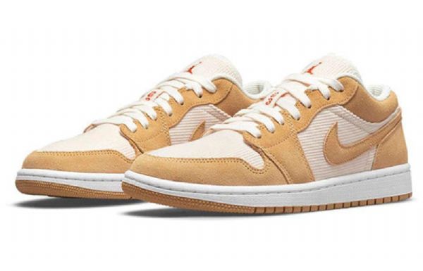 Nike Air Jordan 1 Low Tops Se Retro Basketball Shoes Dame Brune