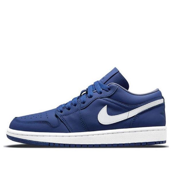 Nike Air Jordan 1 Low Tops Se Retro Basketball Shoes Dame Dyp Kongeblå Blå