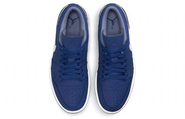 Nike Air Jordan 1 Low Tops Se Retro Basketball Shoes Dame Dyp Kongeblå Blå