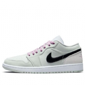 Nike Air Jordan 1 Low Tops Se Retro Basketball Shoes Dame Grønn