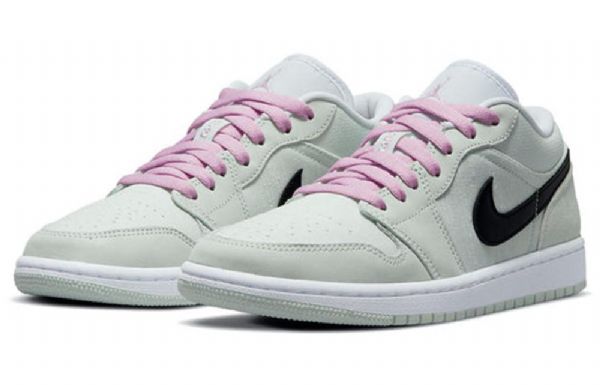 Nike Air Jordan 1 Low Tops Se Retro Basketball Shoes Dame Grønn