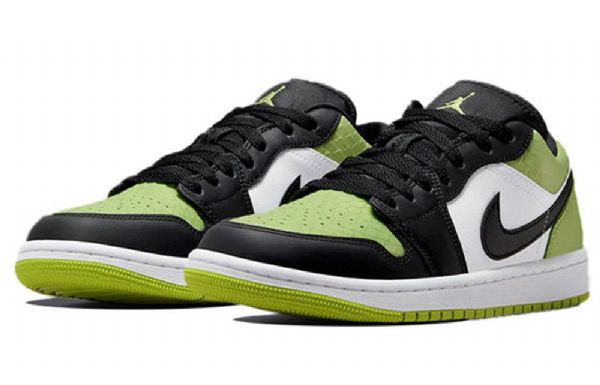 Nike Air Jordan 1 Low Tops Se Retro Basketball Shoes Dame Grønn