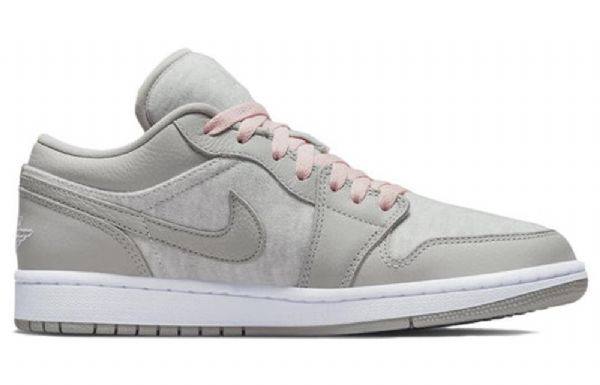 Nike Air Jordan 1 Low Tops Se Retro Basketball Shoes Dame Lyse Grå