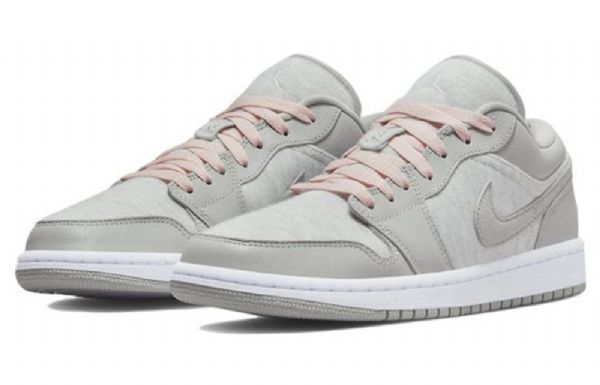 Nike Air Jordan 1 Low Tops Se Retro Basketball Shoes Dame Lyse Grå