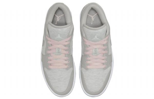 Nike Air Jordan 1 Low Tops Se Retro Basketball Shoes Dame Lyse Grå