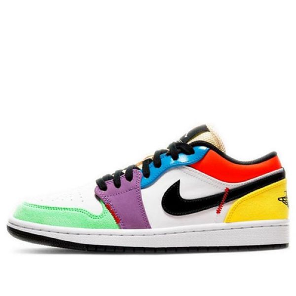 Nike Air Jordan 1 Low Tops Se Retro Basketball Shoes Dame Multicolor