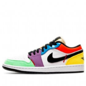 Nike Air Jordan 1 Low Tops Se Retro Basketball Shoes Dame Multicolor