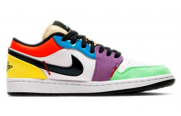 Nike Air Jordan 1 Low Tops Se Retro Basketball Shoes Dame Multicolor