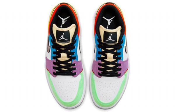 Nike Air Jordan 1 Low Tops Se Retro Basketball Shoes Dame Multicolor