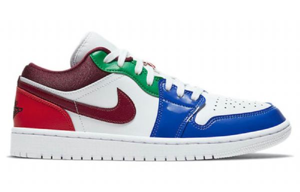Nike Air Jordan 1 Low Tops Se Retro Basketball Shoes Dame Multicolor