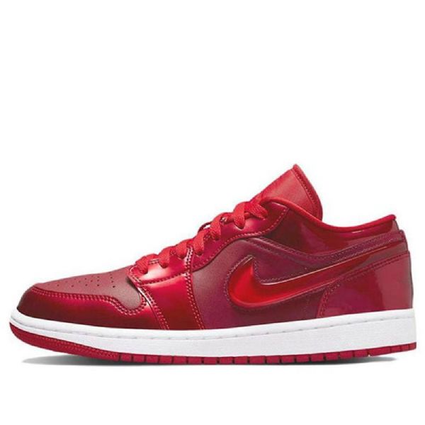 Nike Air Jordan 1 Low Tops Se Retro Basketball Shoes Dame Rød