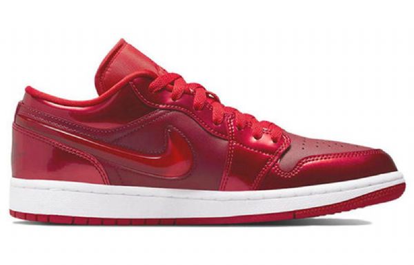 Nike Air Jordan 1 Low Tops Se Retro Basketball Shoes Dame Rød