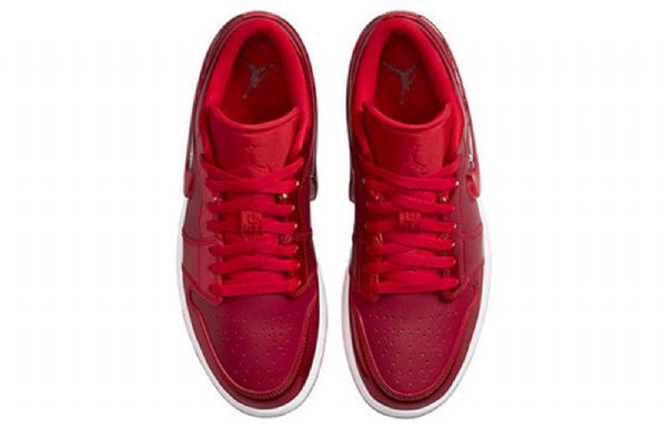 Nike Air Jordan 1 Low Tops Se Retro Basketball Shoes Dame Rød