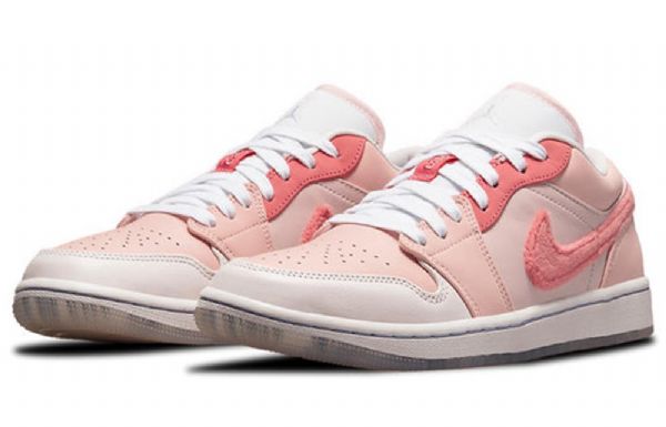 Nike Air Jordan 1 Low Tops Se Retro Basketball Shoes Dame Rosa