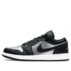 Nike Air Jordan 1 Low Tops Se Retro Basketball Shoes Dame Sølv
