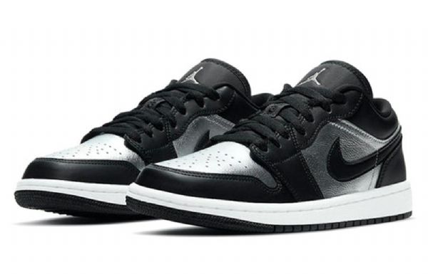 Nike Air Jordan 1 Low Tops Se Retro Basketball Shoes Dame Sølv