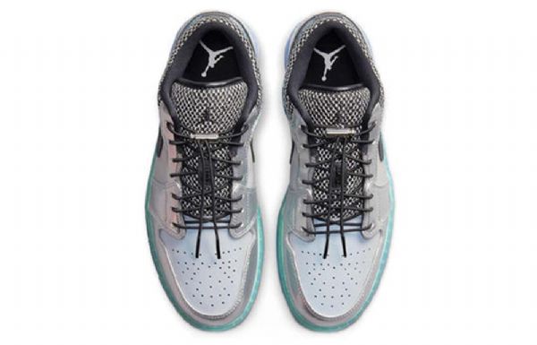 Nike Air Jordan 1 Low Tops Se Retro Basketball Shoes Dame Sølv