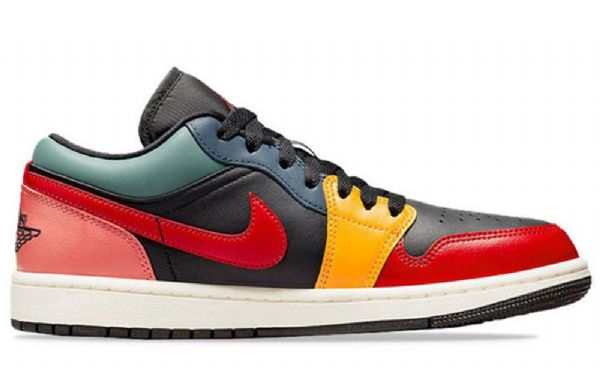 Nike Air Jordan 1 Low Tops Se Retro Basketball Shoes Dame Svarte