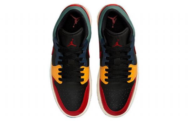 Nike Air Jordan 1 Low Tops Se Retro Basketball Shoes Dame Svarte