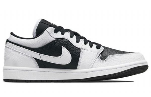 Nike Air Jordan 1 Low Tops Se Retro Basketball Shoes Dame Svarte Hvite