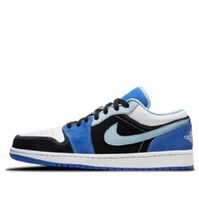 Nike Air Jordan 1 Low Tops Se Retro Basketball Shoes Herre Blå