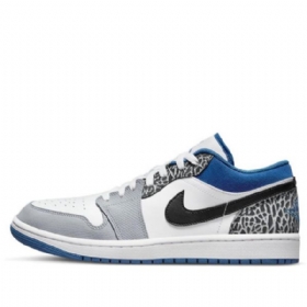 Nike Air Jordan 1 Low Tops Se Retro Basketball Shoes Herre Blå