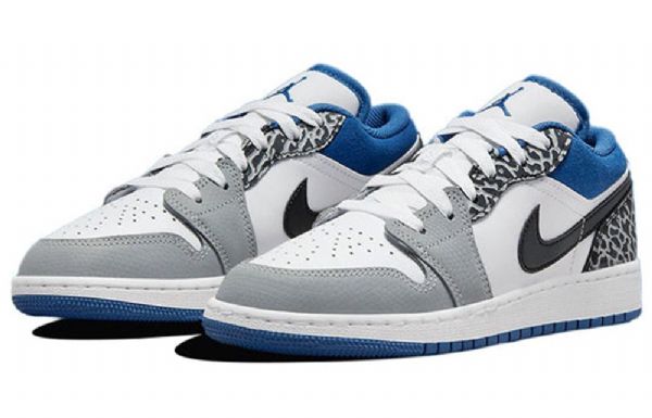 Nike Air Jordan 1 Low Tops Se Retro Basketball Shoes Herre Blå