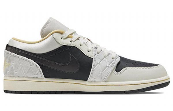 Nike Air Jordan 1 Low Tops Se Retro Basketball Shoes Herre Khaki Svarte