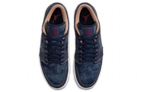 Nike Air Jordan 1 Low Tops Se Retro Basketball Shoes Herre Marineblå