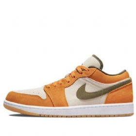 Nike Air Jordan 1 Low Tops Se Retro Basketball Shoes Herre Oransje
