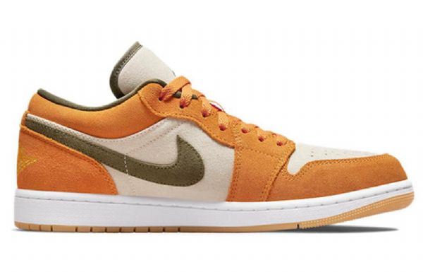 Nike Air Jordan 1 Low Tops Se Retro Basketball Shoes Herre Oransje