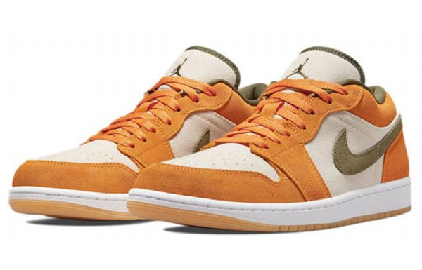 Nike Air Jordan 1 Low Tops Se Retro Basketball Shoes Herre Oransje