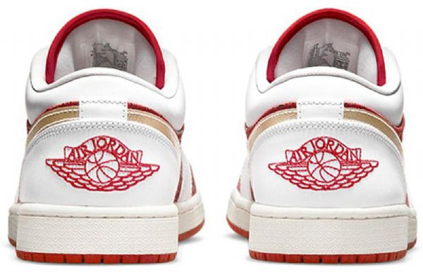Nike Air Jordan 1 Low Tops Se Retro Basketball Shoes Herre Rød Hvite