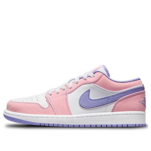 Nike Air Jordan 1 Low Tops Se Retro Basketball Shoes Herre Rosa Lilla