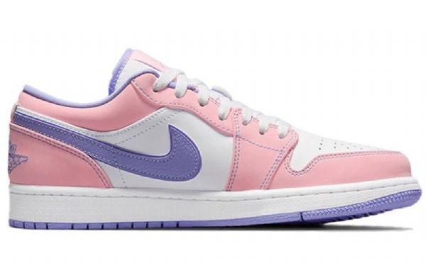 Nike Air Jordan 1 Low Tops Se Retro Basketball Shoes Herre Rosa Lilla