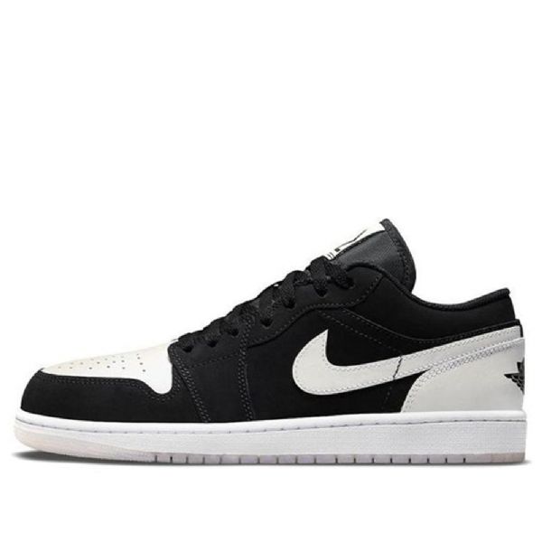Nike Air Jordan 1 Low Tops Se Retro Basketball Shoes Herre Svarte Hvite