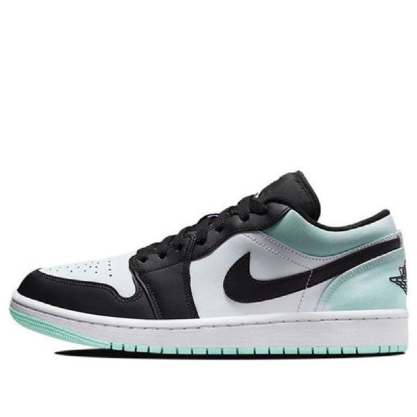 Nike Air Jordan 1 Low Tops Se Retro Basketball Shoes Herre Svarte Hvite Blå