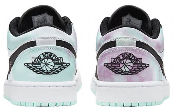 Nike Air Jordan 1 Low Tops Se Retro Basketball Shoes Herre Svarte Hvite Blå