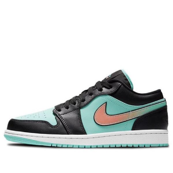 Nike Air Jordan 1 Low Tops Se Retro Basketball Shoes Herre Svarte Turkis