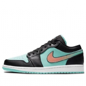 Nike Air Jordan 1 Low Tops Se Retro Basketball Shoes Herre Svarte Turkis