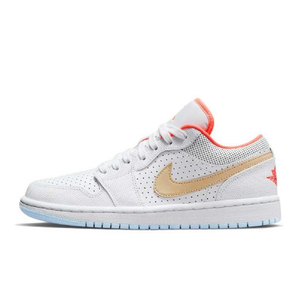Nike Air Jordan 1 Low Tops Se Sesame Sko Dame Hvite